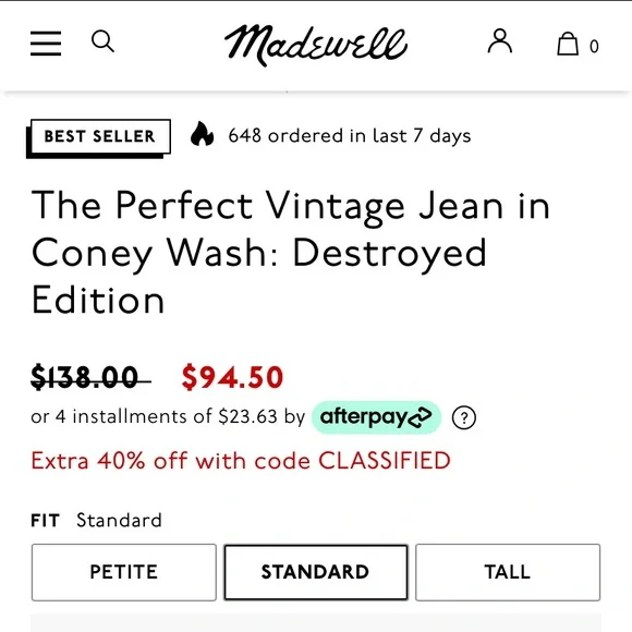 Madewell Perfect Vintage jeans - Picture 7 of 9